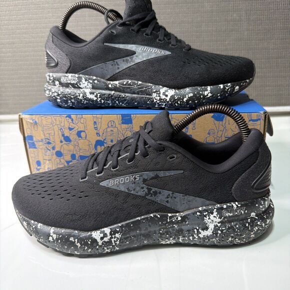 Brooks Ghost 16 Black White CAMO Size 9 110418 1D 062 Running Shoes Walking main image 7